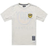 Maillot de Vélo Skyline Ride Happy Manches Courtes Junior Gris/Jaune de face