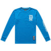 Maillot de Vélo Skyline Ride One Eye Manches Longues Junior Bleu de face