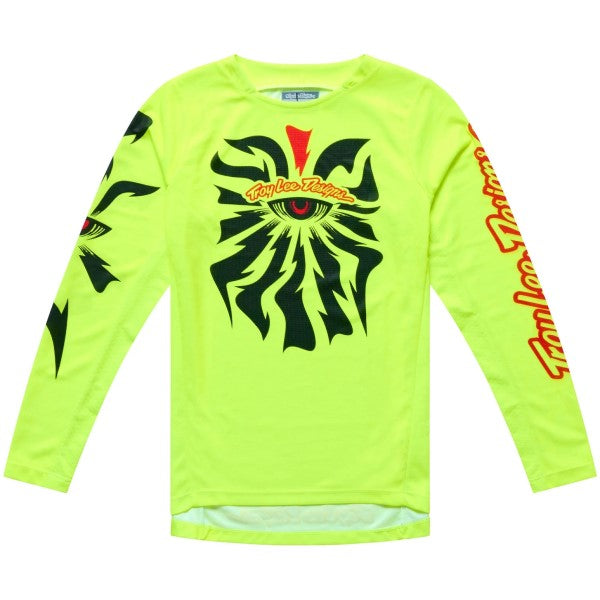 Chandail de Motocross GP Pro LS Cyclops Junior Haute-Visibilité/Noir de face