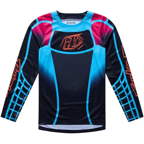Chandail de Motocross  GP Pro LS Framework Junior Noir/Rose/Bleu de face