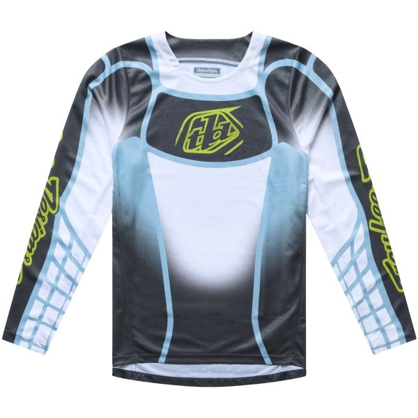 Chandail de Motocross  GP Pro LS Framework Junior Gris/Bleu de face