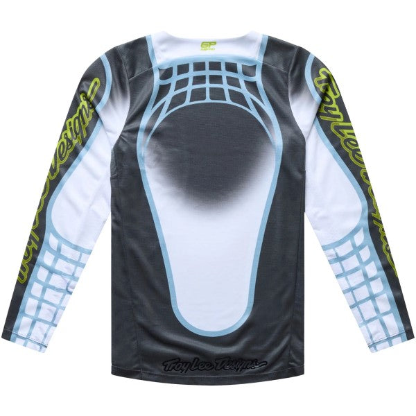 Chandail de Motocross  GP Pro LS Framework Junior Gris/Bleu de dos