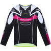 Chandail de Motocross SE Pro LS Salvo Junior Noir/Multicolore de face