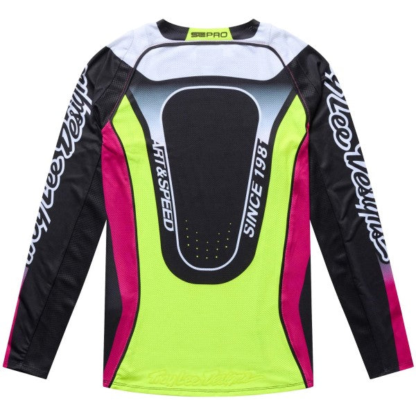 Chandail de Motocross SE Pro LS Salvo Junior Noir/Multicolore de dos