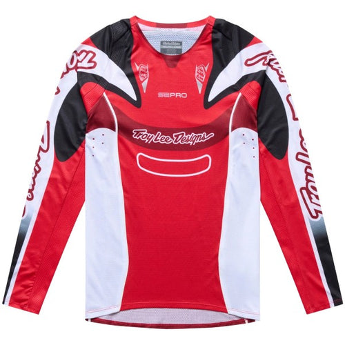 Chandail de Motocross SE Pro LS Salvo Junior Rouge/Blanc de face