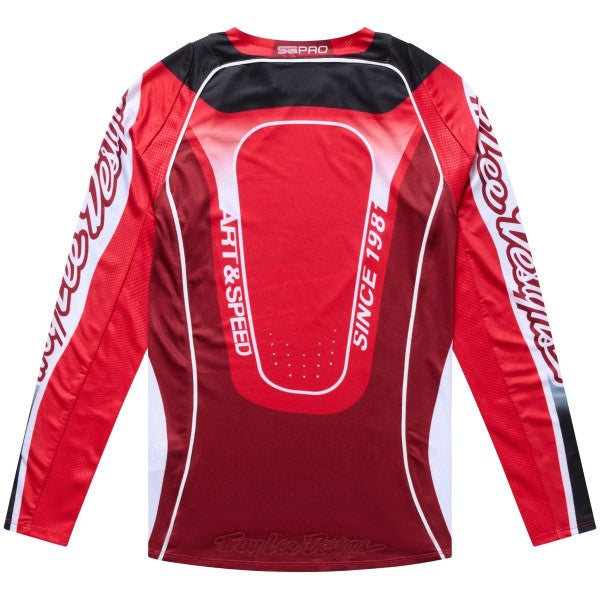 Chandail de Motocross SE Pro LS Salvo Junior Rouge/Blanc de dos