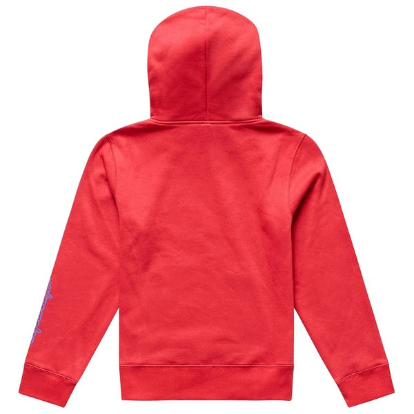 Coton Ouaté Badge Junior Rouge de dos