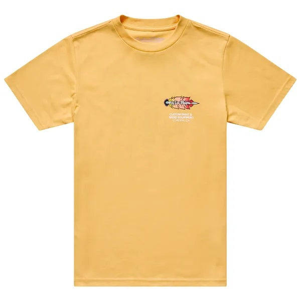 T-Shirt Feathers Junior Jaune de face