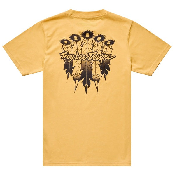 T-Shirt Feathers Junior Jaune de dos