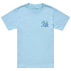 T-Shirt Heritage Junior Bleu Clair de face