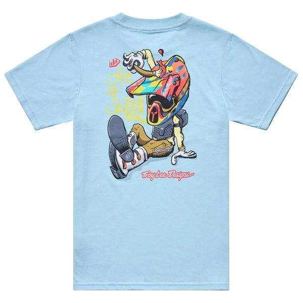 T-Shirt Heritage Junior Bleu Clair de dos