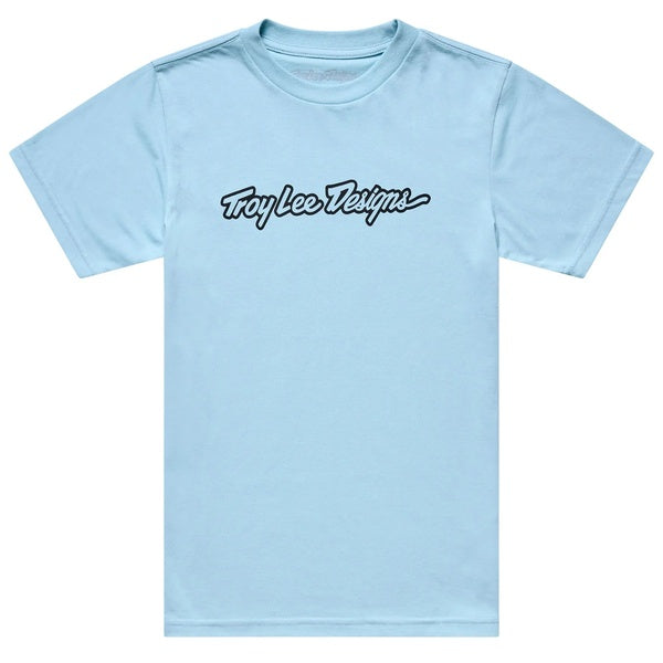 T-Shirt Signature Junior Bleu Clair de face