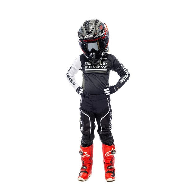 Pantalon de Motocross Grindhouse Hudson Junior Noir/Blanc