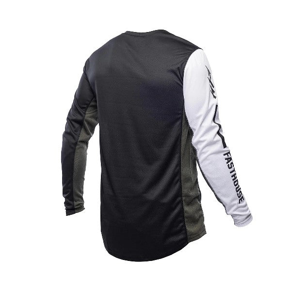 Chandail de Motocross Grindhouse Hudson Junior/Fasthouse/ noir et blanc de dos