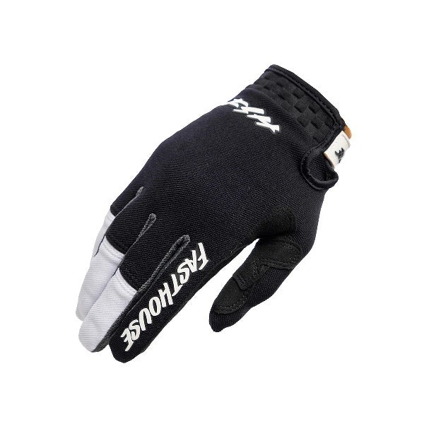 Gants de Motocross Speed Style Hudson  Junior/Fasthouse/noir et blanc /droite