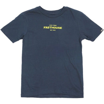 T-Shirt Anchor Junior Bleu/Jaune de face