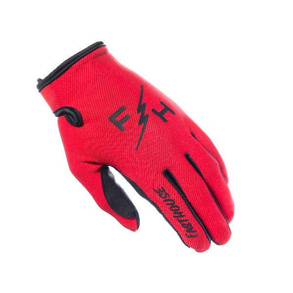 Gants de Motocross Carbon Eternal Junior/Fasthouse/rouge/gauche