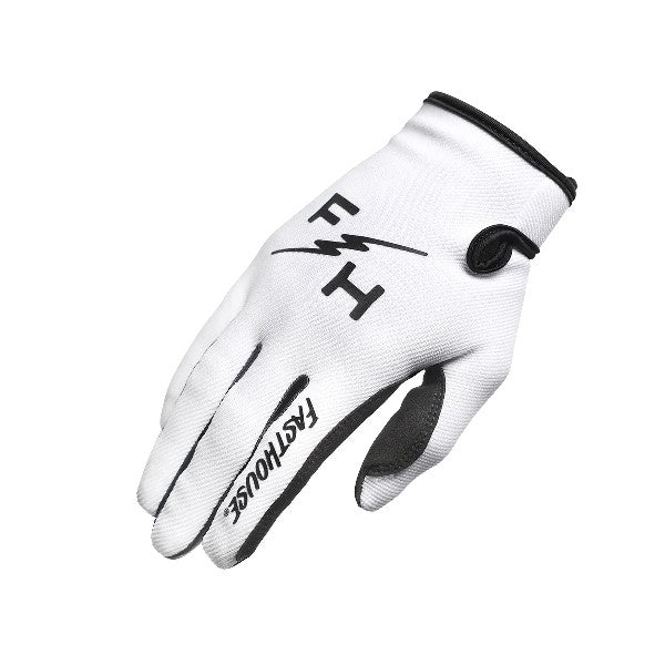 Gants de Motocross Carbon Eternal Junior/Fasthouse/blanc /droite