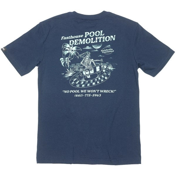 T-Shirt Demolition Junior Bleu Foncé de dos