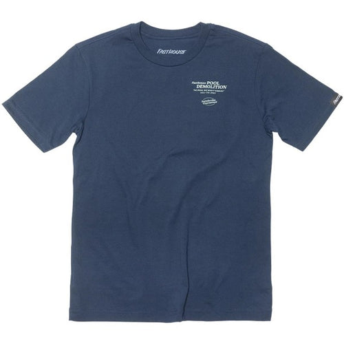 T-Shirt Demolition Junior Bleu Foncé de face