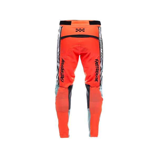 Pantalon de Motocross Elrod Formula Junior Bleu/Orange, Dos