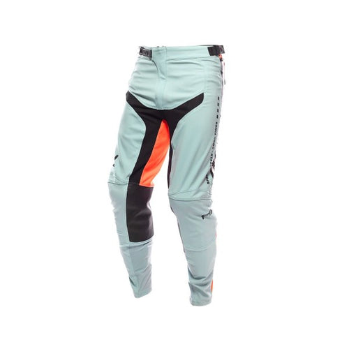 Pantalon de Motocross Elrod Formula Junior Bleu/Orange,de face