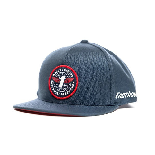 Casquette Renown Junior/Fasthouse/bleu de face