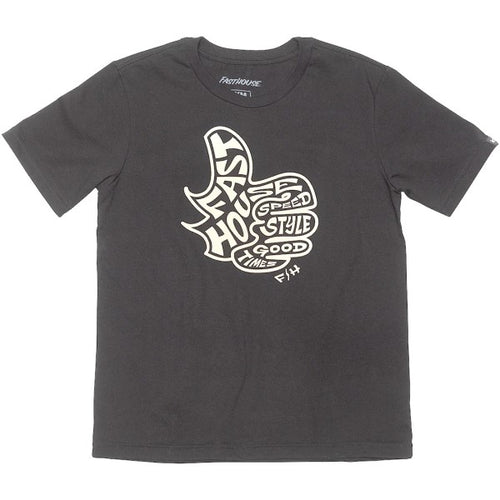 T-Shirt Satisfaction Junior Noir/Blanc de face