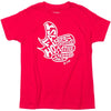 T-Shirt Satisfaction Junior Rouge/Blanc de face