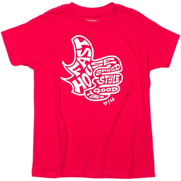 T-Shirt Satisfaction Junior Rouge/Blanc de face