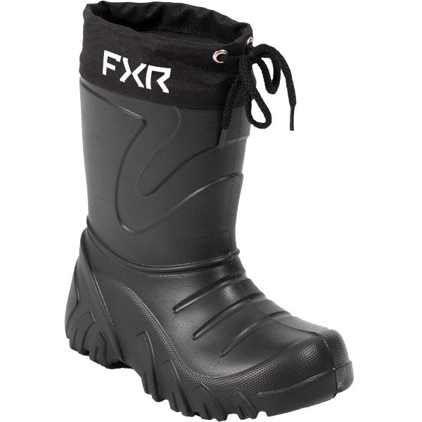 Bottes d'Hiver Svalbard Enfant Noir incliné de face