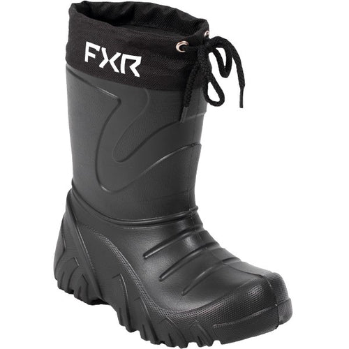 Bottes d'Hiver Svalbard Enfant Noir incliné de face