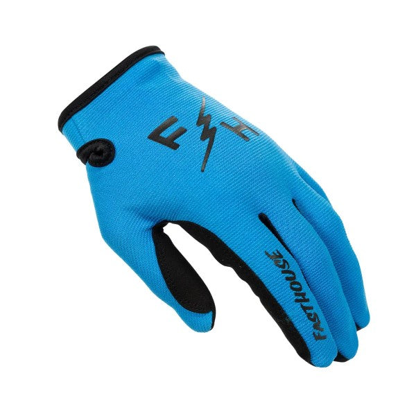 Gants de Motocross Carbon Eternal/Fasthouse bleu/gauche