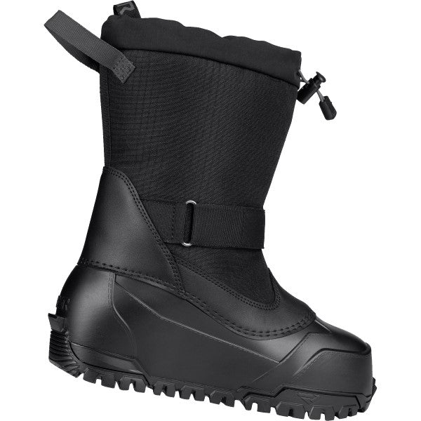 Bottes d'Hiver Boost Junior Noir Ops incliné de dos