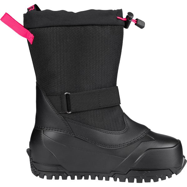 Bottes d'Hiver Boost Junior Rose/Noir de gauche