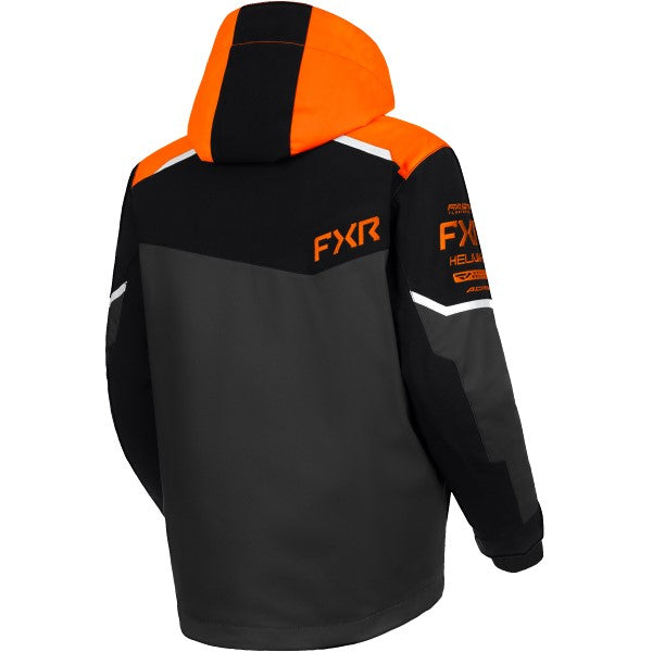Manteau de Motoneige Helium Junior Noir/Orange de dos