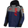 Manteau de Motoneige Helium Junior Bleu/Rouge de face
