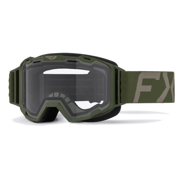Lunettes de Motoneige Maverick Junior Vert incliné de face