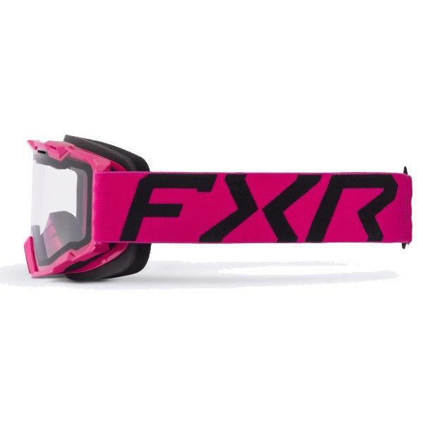 Lunettes de Motoneige Maverick Junior FXR rose et noir de droite