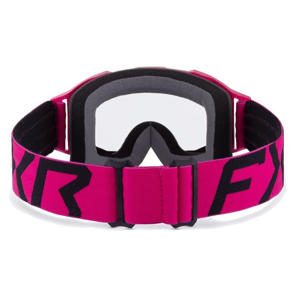 Lunettes de Motoneige Maverick Junior FXR rose et noir de dos
