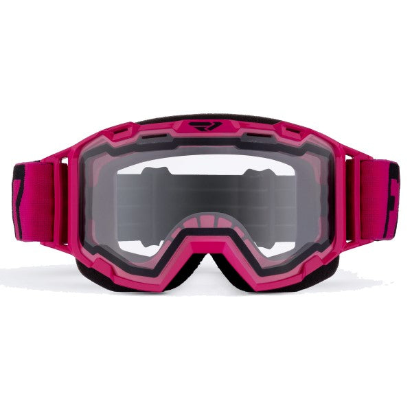 Lunettes de Motoneige Maverick Junior FXR rose et noir de face