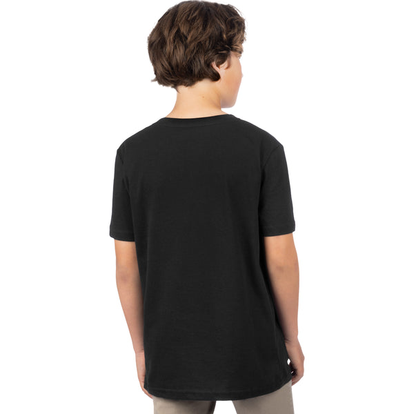 T-Shirt Mitered Premium Junior Noir, de dos
