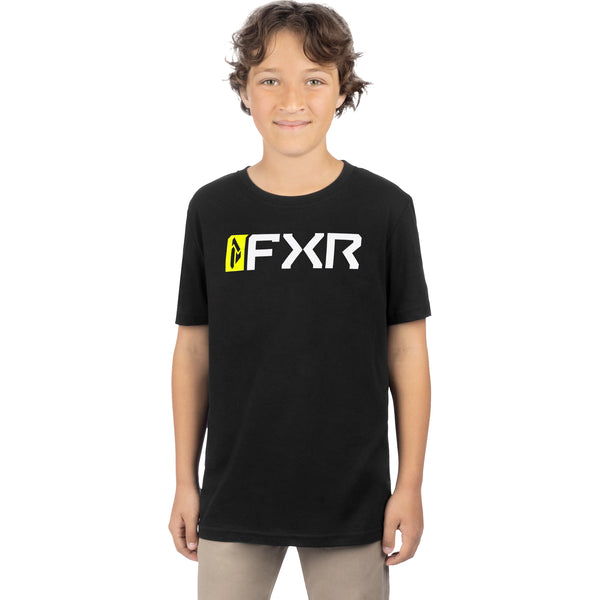 T-Shirt Mitered Premium Junior Noir, de face