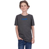 T-Shirt Pedigree Premium Junior Gris/Bleu, de face