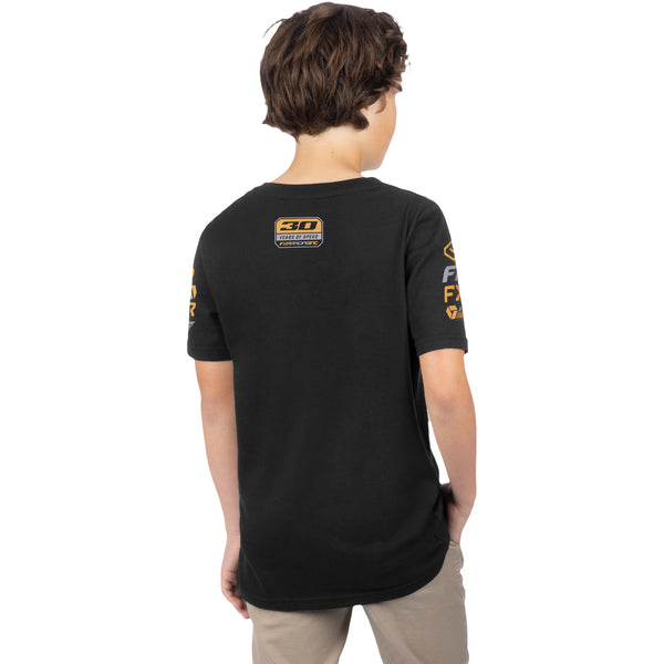 T-Shirt Race Division Premium Junior Noir, de dos