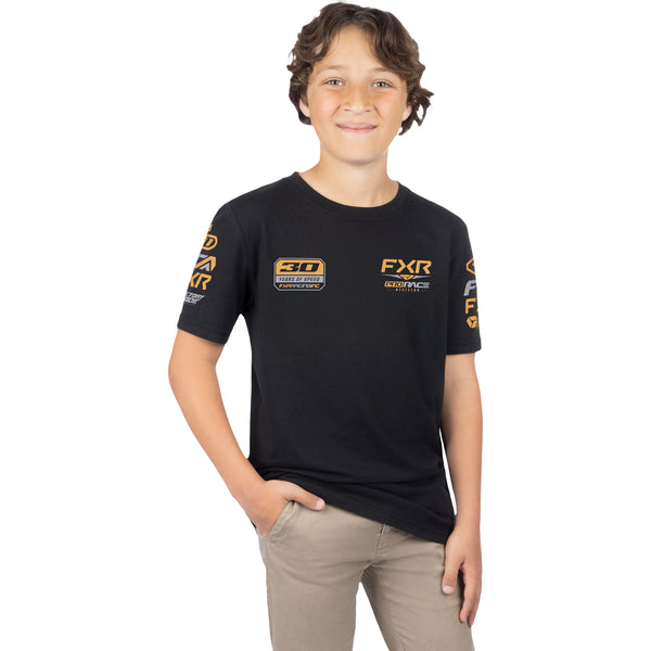 T-Shirt Race Division Premium Junior Noir, de face