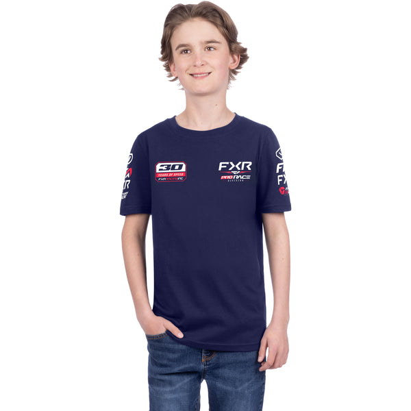 T-Shirt Race Division Premium Junior Bleu, de face