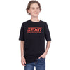 T-Shirt Victory Premium Junior Noir/Rouge, de face