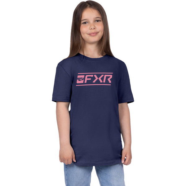 T-Shirt Victory Premium Junior Bleu, de face