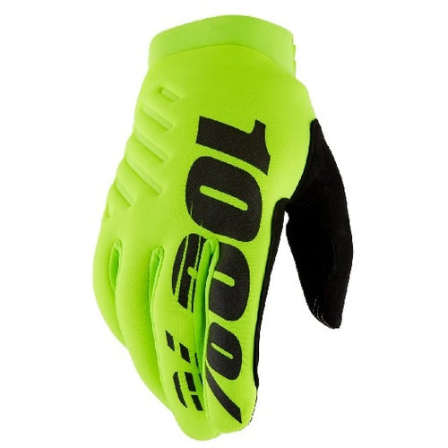 Gants de Motocross Brisker Junior Haute visibilité